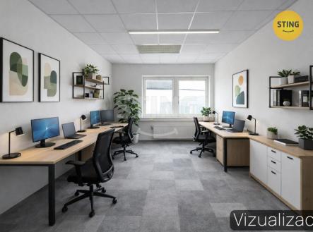 vizualizace kancelář 1 a.jpg | Pronájem - kanceláře, 18 m²