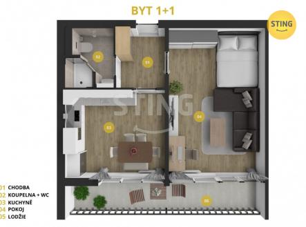 2.jpg | Prodej bytu, 1+1, 45 m²