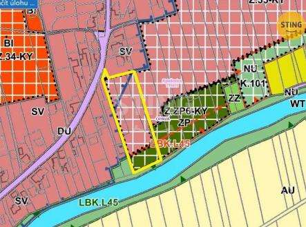 územní plán Opava - Kylešovice.jpg | Prodej - pozemek pro bydlení, 6 040 m²