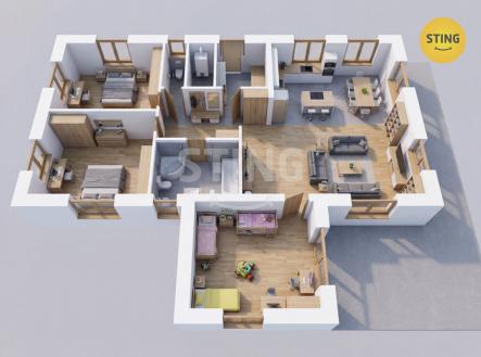 3D půdorys Kobeřice.jpg | Prodej - dům/vila, 90 m²