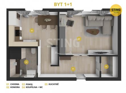 2 (5).jpg | Pronájem bytu, 1+1, 38 m²
