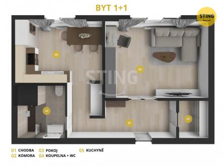 2 (5).jpg | Pronájem bytu, 1+1, 38 m²
