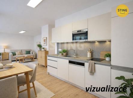 VIZ_HS_hdr kancelář + kk i.jpg | Pronájem bytu, 3+kk, 108 m²
