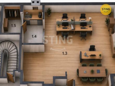 Pronájem - obchodní prostor, 38 m²