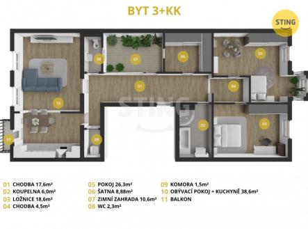 2 (1).jpg | Prodej bytu, 3+kk, 134 m²