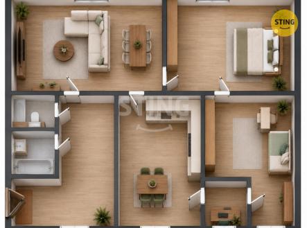 půdorys.jpg | Prodej bytu, 3+1, 82 m²