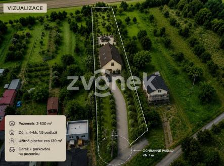 Lhotka vizualizace | Prodej - pozemek pro bydlení, 2 630 m²