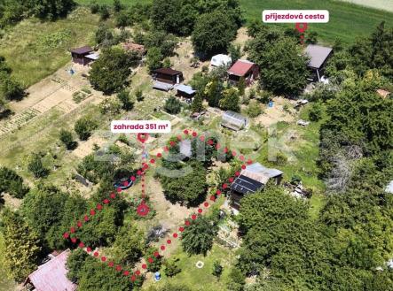 chata Napajedla s označením  | Prodej - pozemek, zahrada, 351 m²