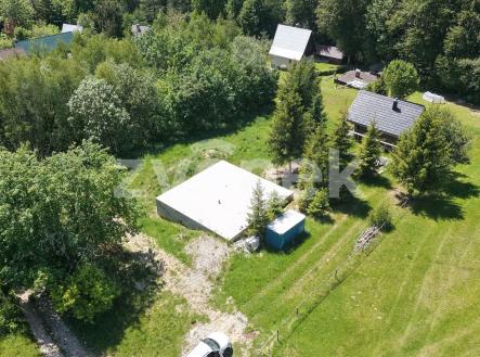 základ chaty, pohled z vrchu | Prodej - chata/rekreační objekt, 160 m²