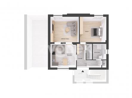 RD_Hornomlýnská_půdorys_1NP_byt_1 (2) | Prodej bytu, 2+1, 78 m²