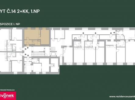c14 | Prodej bytu, 2+kk, 41 m²