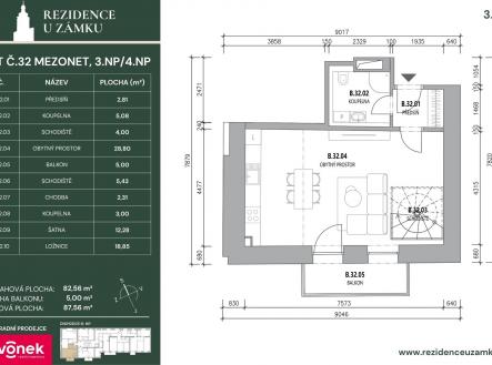 karta bytu 32 3np | Prodej bytu, atypický, 90 m²
