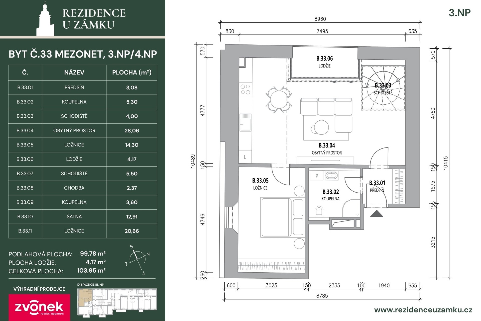 karta bytu 33 3np