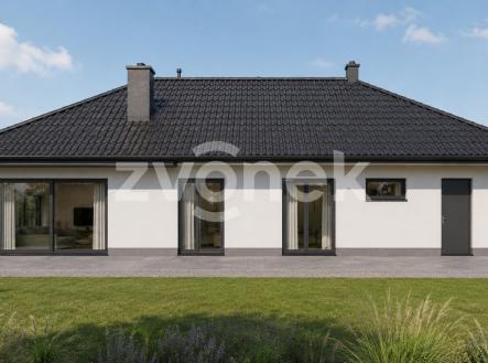 Pohled západní | Prodej - pozemek pro bydlení, 1 058 m²