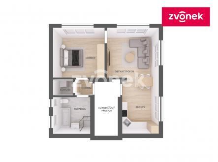 2 | Pronájem - dům/vila, 75 m²