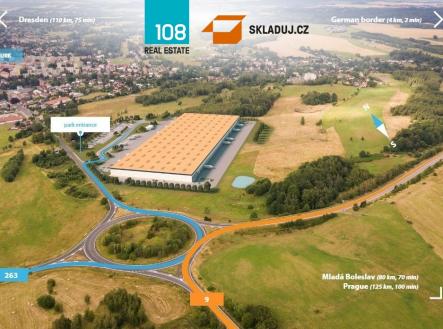 Průmyslový areál Rumburk, pronájem skladových prostor | Pronájem - komerční objekt, sklad, 40 898 m²