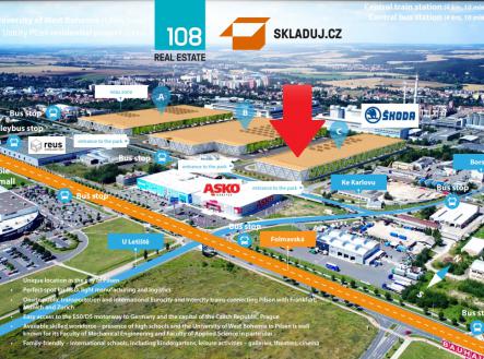 Průmyslový areál Plzeň, pronájem skladových prostor | Pronájem - komerční objekt, výroba, 25 000 m²