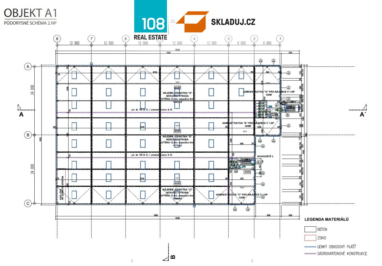 Industrial park Prague, pronájem skladových prostor