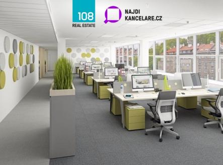 Pronájem - kanceláře, 880 m²
