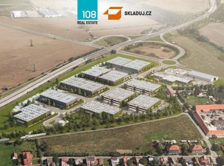 Industrial park Jinočany, pronájem skladových prostor | Pronájem - komerční objekt, sklad, 1 200 m²