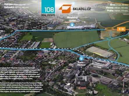Průmyslový park Olomouc, pronájem skladových prostor | Pronájem - komerční objekt, sklad, 25 800 m²