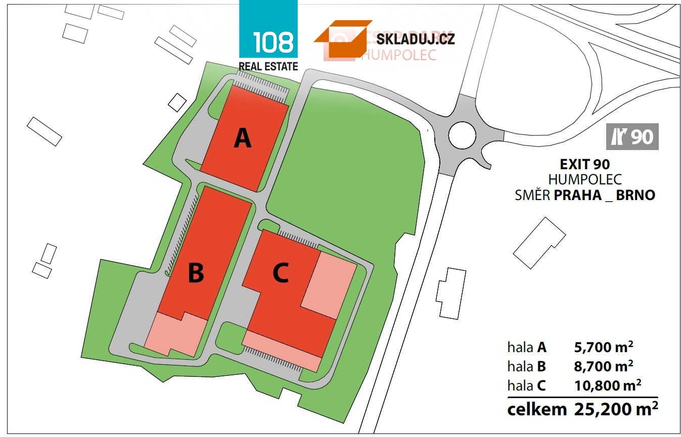 Průmyslový park Pelhřimov, pronájem skladových prostor