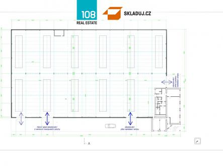 Průmyslový areál Děčín, pronájem skladových prostor | Pronájem - komerční objekt, sklad, 2 400 m²