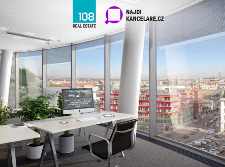 Pronájem - kanceláře, 1 945 m²