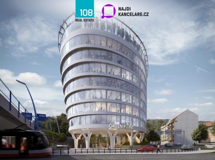 green-point-plzenska-praha-5-smichov | Pronájem - kanceláře, 387 m²