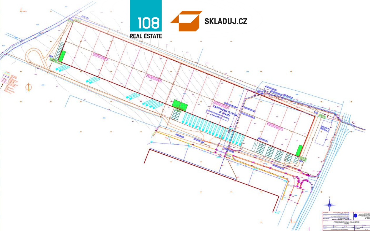 Industrial park Velká Bíteš, pronájem skladových prostor