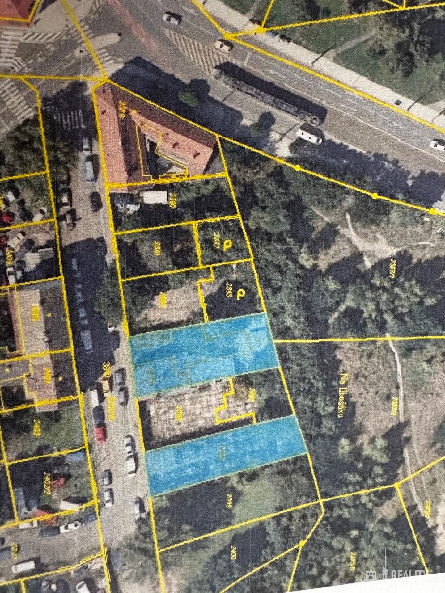 mapa z katastru