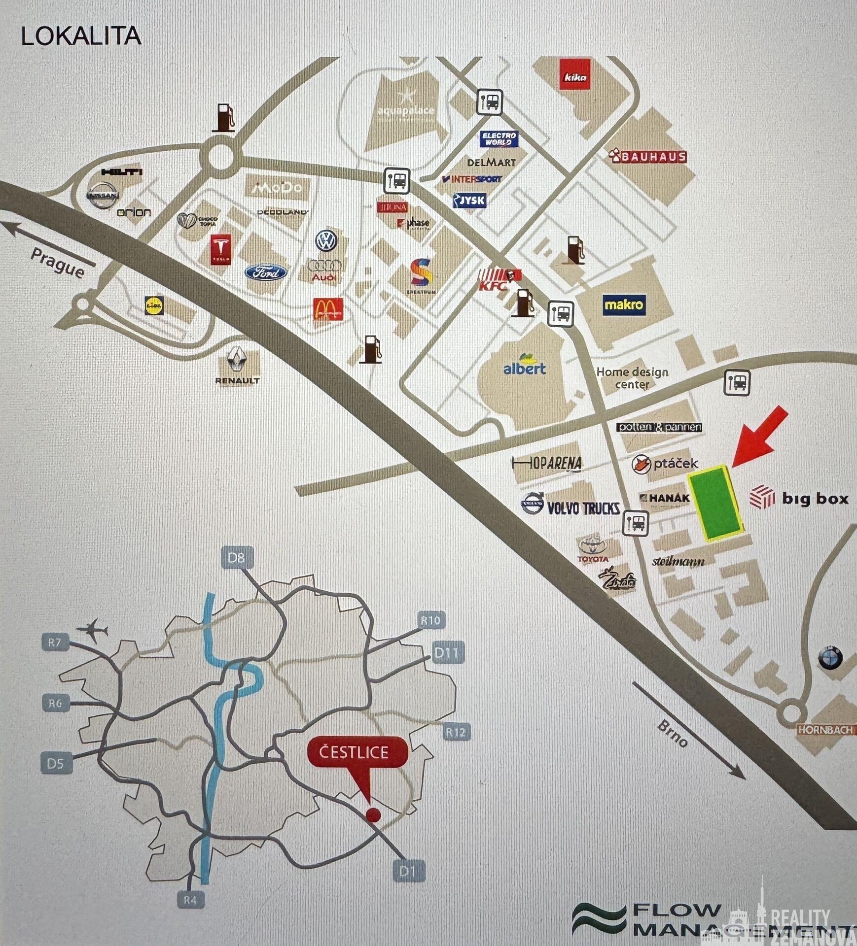 Komerční objekt – 27m2  Vhodné jako kanceláře a sklad. Ve skladovacím areálu big box v Čestlicích.