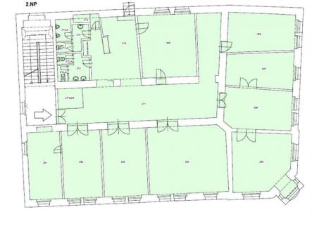 Pronájem - kanceláře, 325 m²