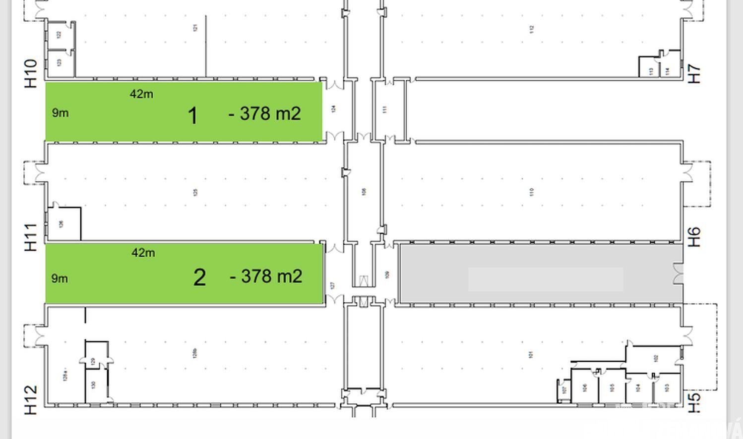 Oplocená volná skladová plocha 378 m2, Horní Počernice, Praha 9