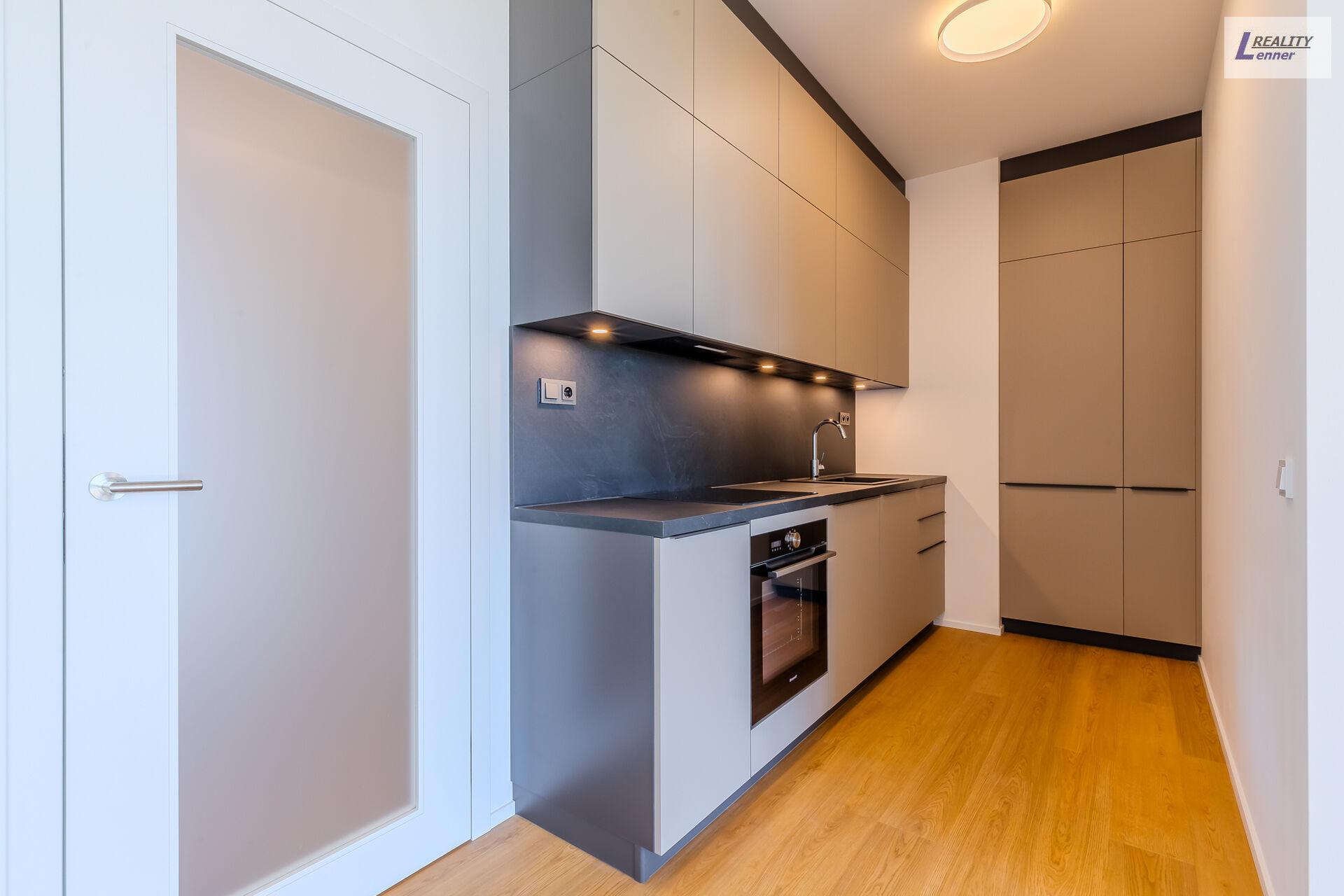 Pronájem bytu 2+kk, Rezidence Do Zahrádek II, 59 m2, 1. patro, terasa 6 m2