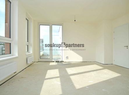 obývací pokoj + kk 20,7 m2 | Prodej bytu, 2+kk, 61 m²