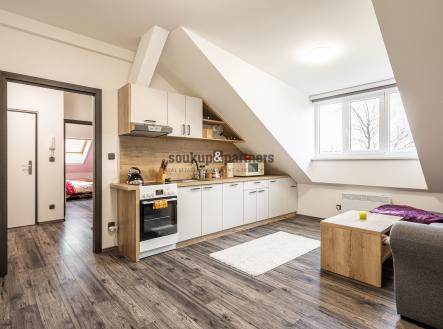 Obývací pokoj + kk | Pronájem bytu, 2+kk, 46 m²