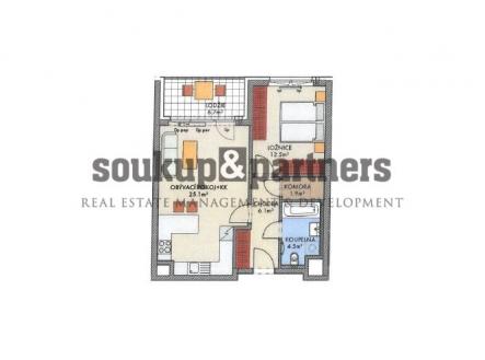 Prodej bytu, 2+kk, 52 m²