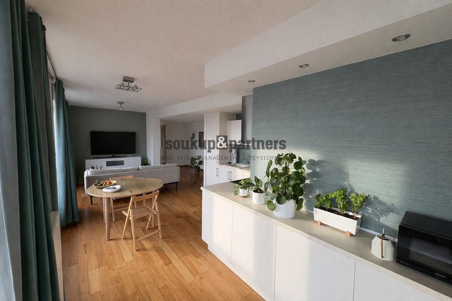 Pronájem 3+kk / Terasa / Garáž / Sklep, 109 m2, Praha 7 - Holešovice