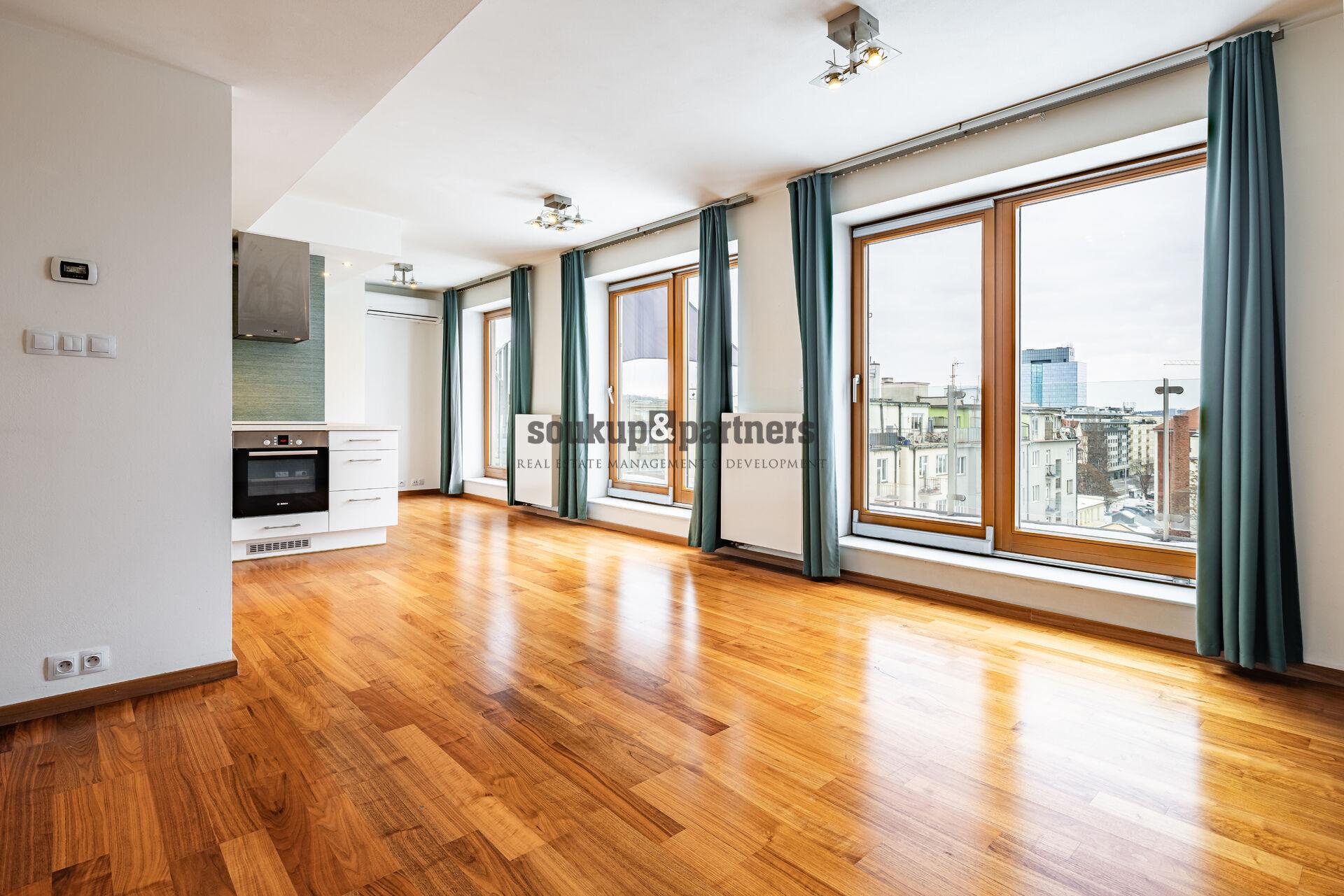 Pronájem 3+kk / Terasa / Garáž / Sklep, 109 m2, Praha 7 - Holešovice