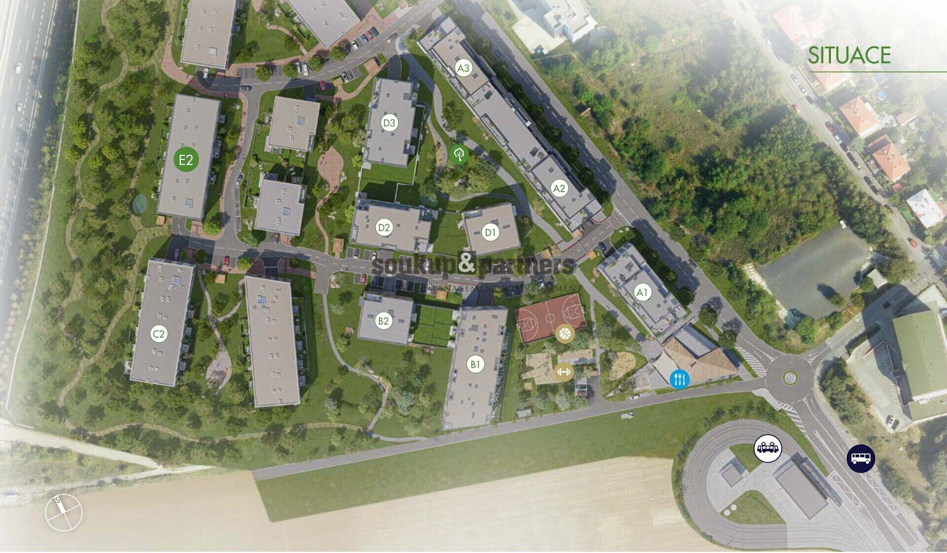 Pronájem garážového stání – Rezidence U Šárky, Praha 6