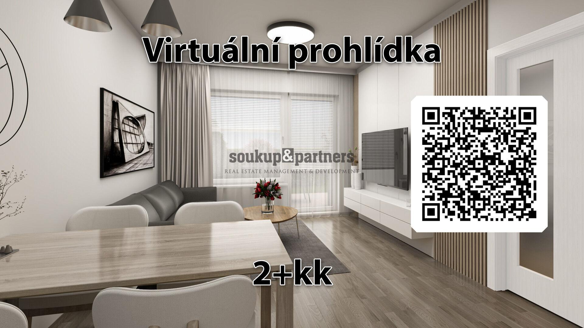 Nový družstevní byt 2+kk/ Balkon - 53 m2, Garážové stání, Sklep - projekt PORTTI Kladno.