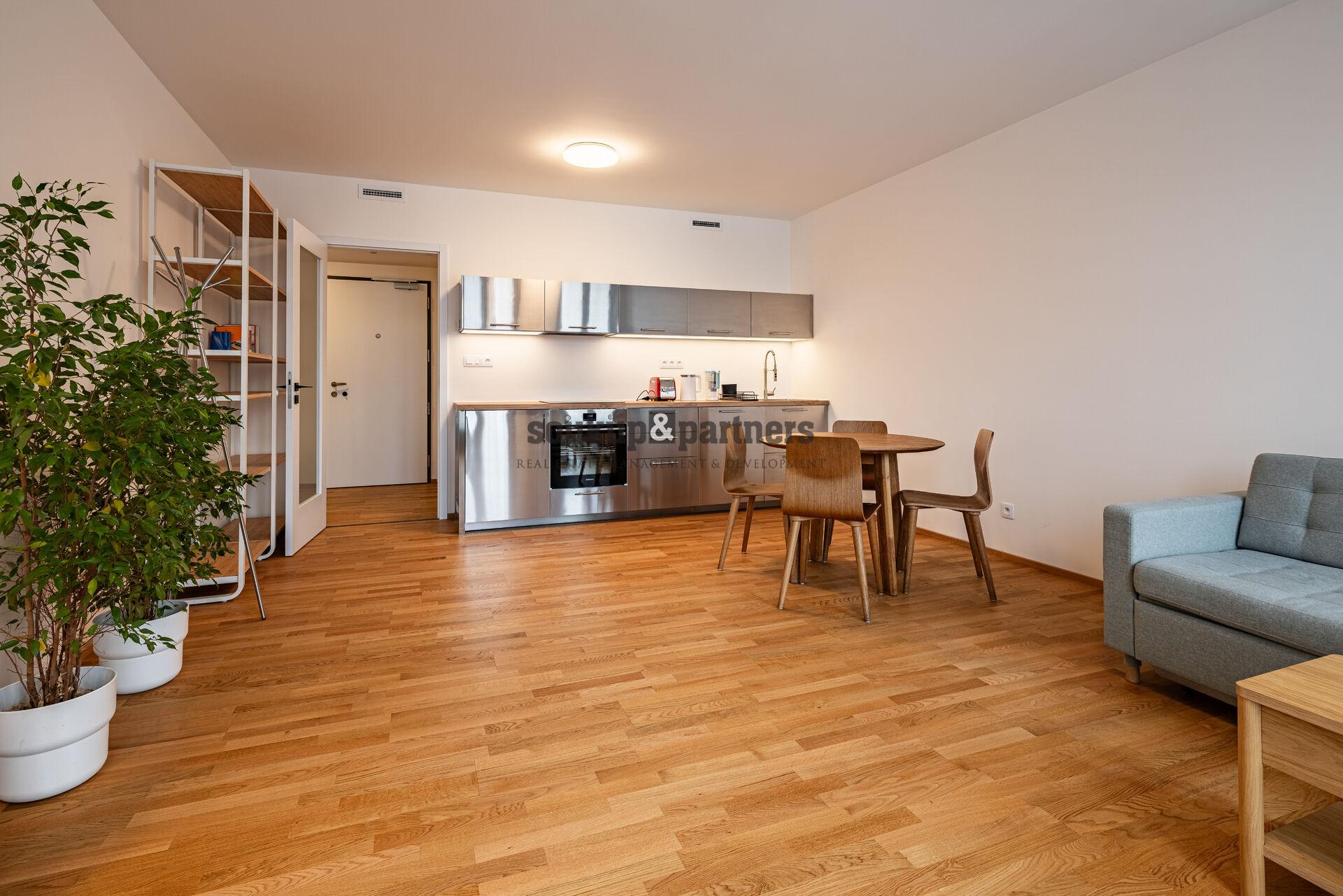 Prodej moderního bytu 2+kk s lodžií, 59 m² a sklepem, novostavba 2024 | Praha 5 - Smíchov