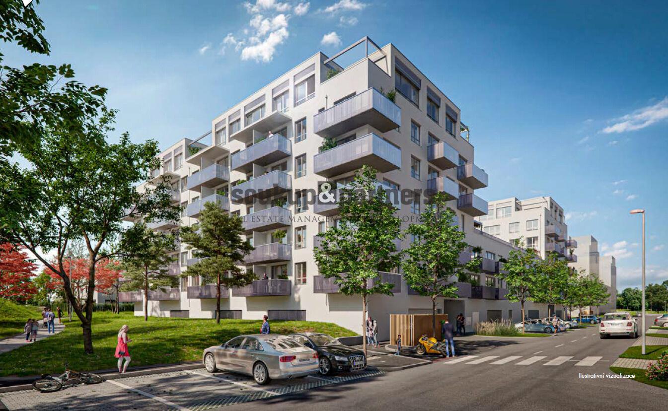 Prodej družstevního bytu 1+kk s balkonem, Praha 10 – Štěrboholy, projekt Malý Háj