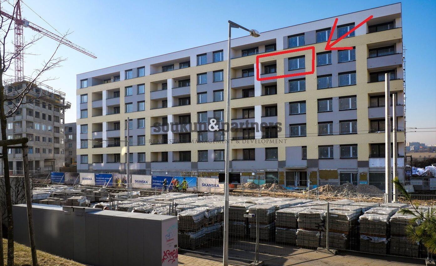 Nový družstevní byt 1+kk/ Lodžie - 38 m2 + sklep 12 m2. Kolaudace 6/2026, projekt Kaskády Barrandov.