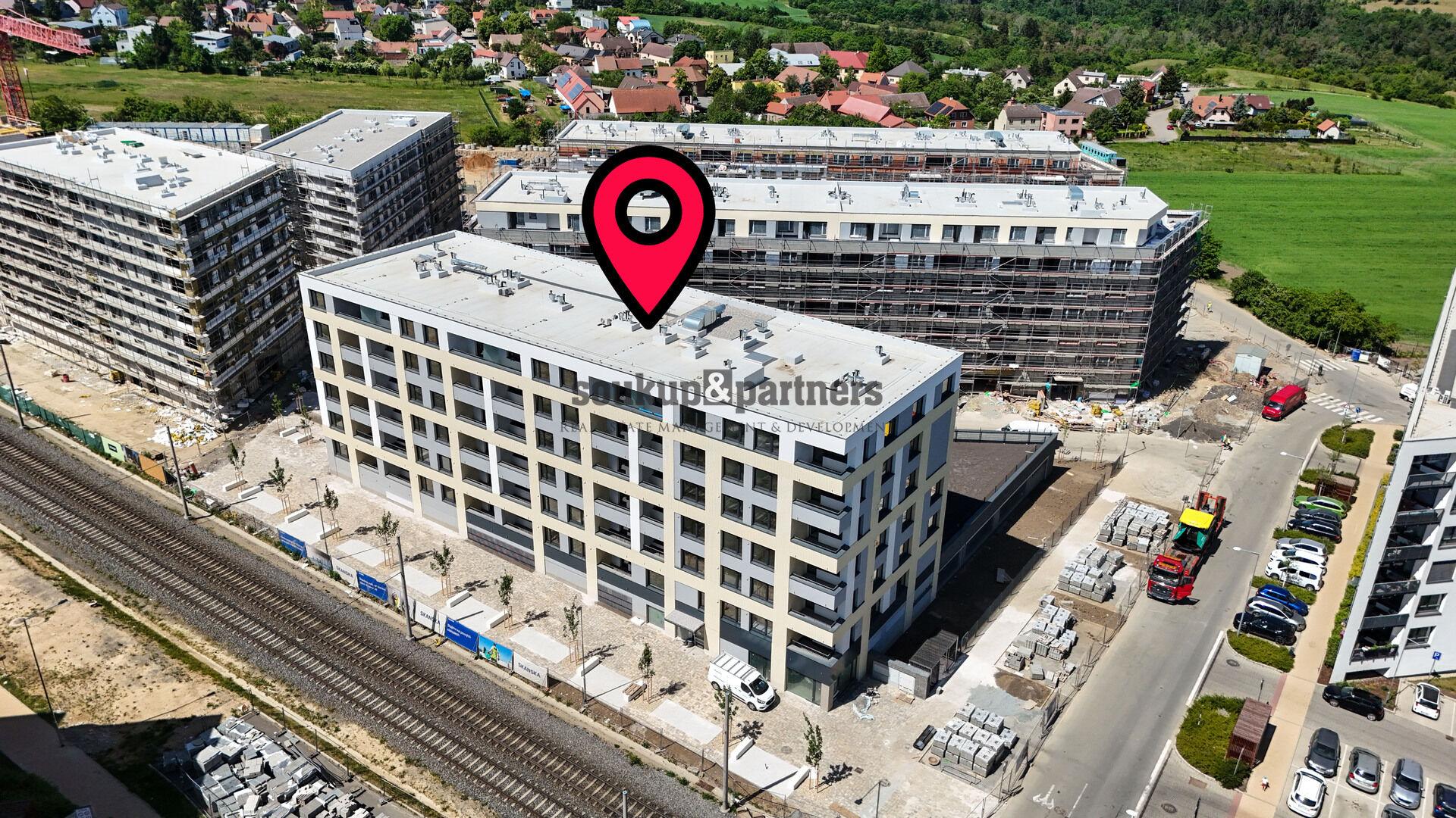 Nový družstevní byt 1+kk/ Lodžie - 38 m2 + sklep 12 m2. Kolaudace 6/2026, projekt Kaskády Barrandov.