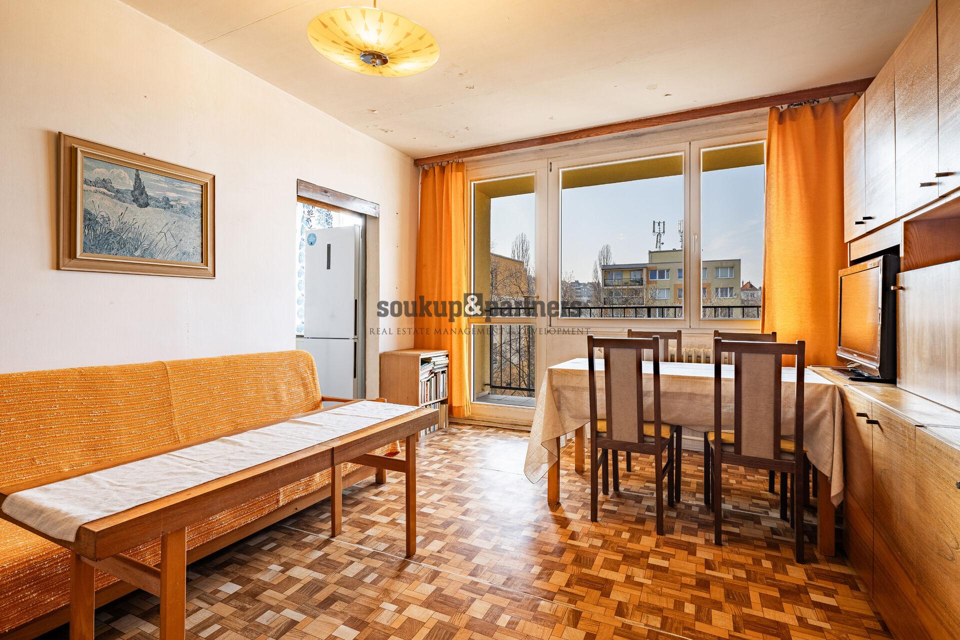 Prodej družstevního bytu 3+1 59 m² + Lodžie 6,7 m² - Praha - Košíře