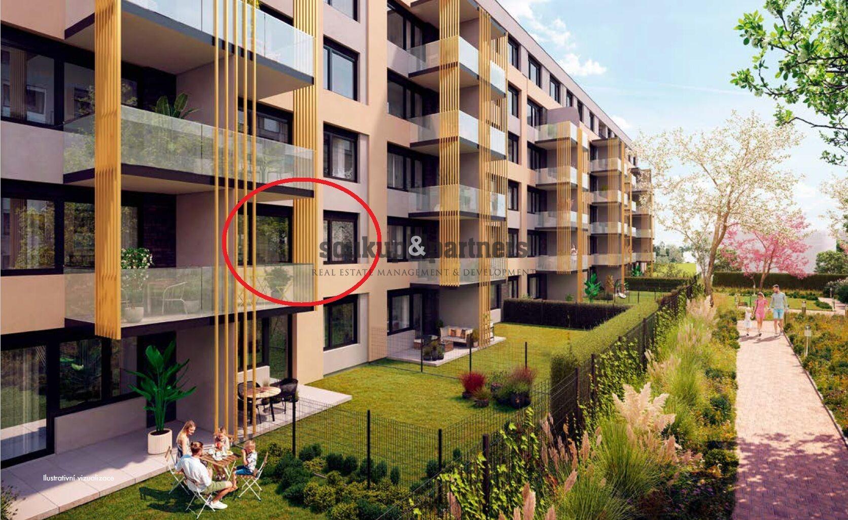 Nový družstevní byt 2+1/ Lodžie - 57 m2, Kolaudace 7/2026, projekt Kaskády Barrandov.