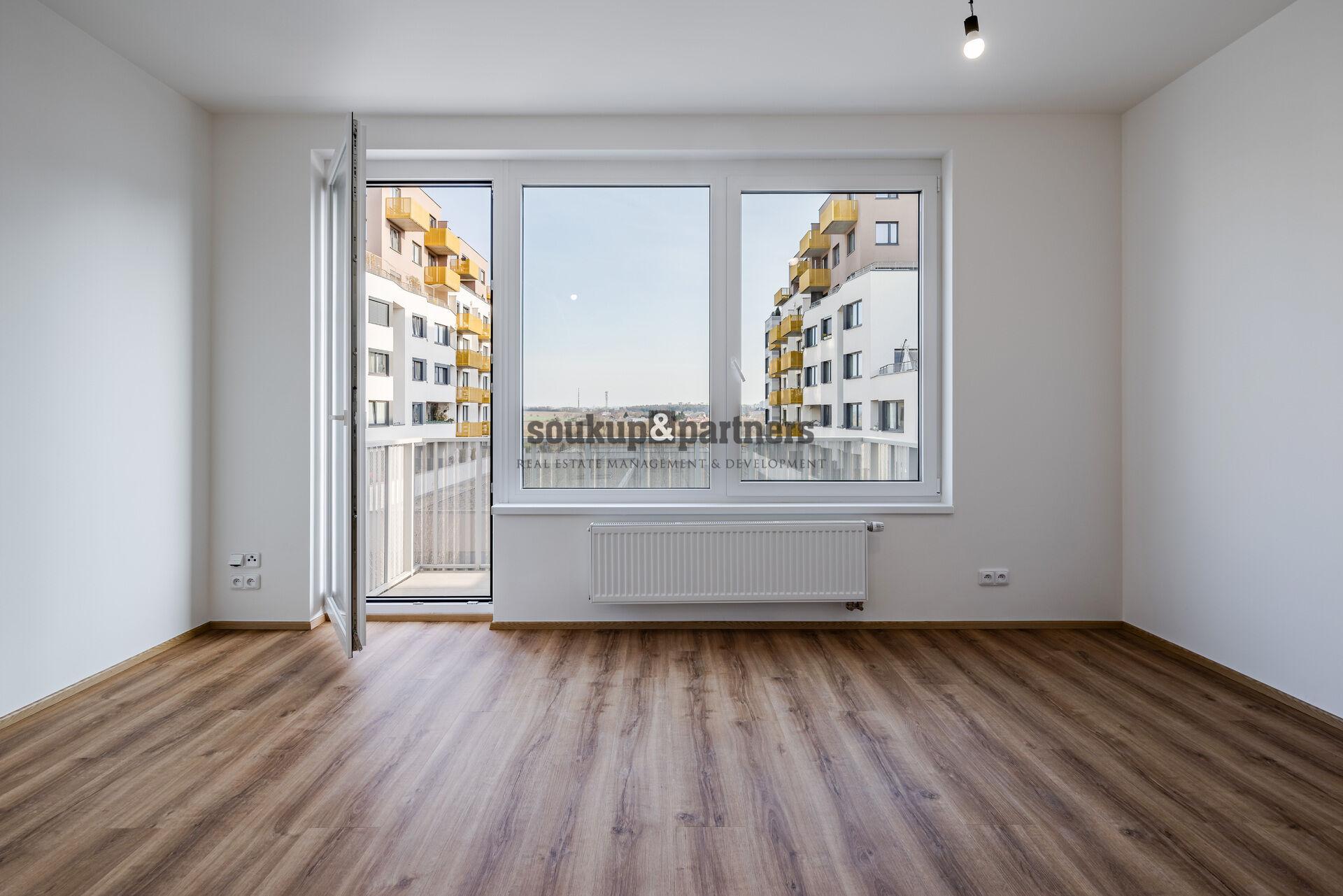 Prodej družstevního bytu 1+kk s balkonem, Praha 10 – Štěrboholy, projekt Malý Háj