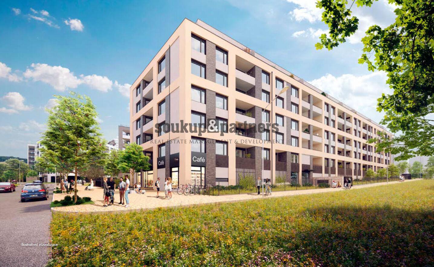 Prodej nového bytu 2+kk s lodžií, Praha 5 – projekt Kaskády Barrandov.